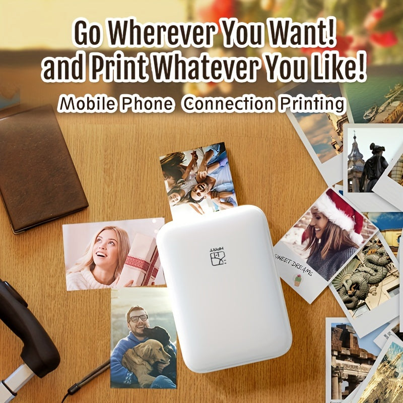 Wireless Portable Photo Printer Mini Color Printer for iOS/Android-1