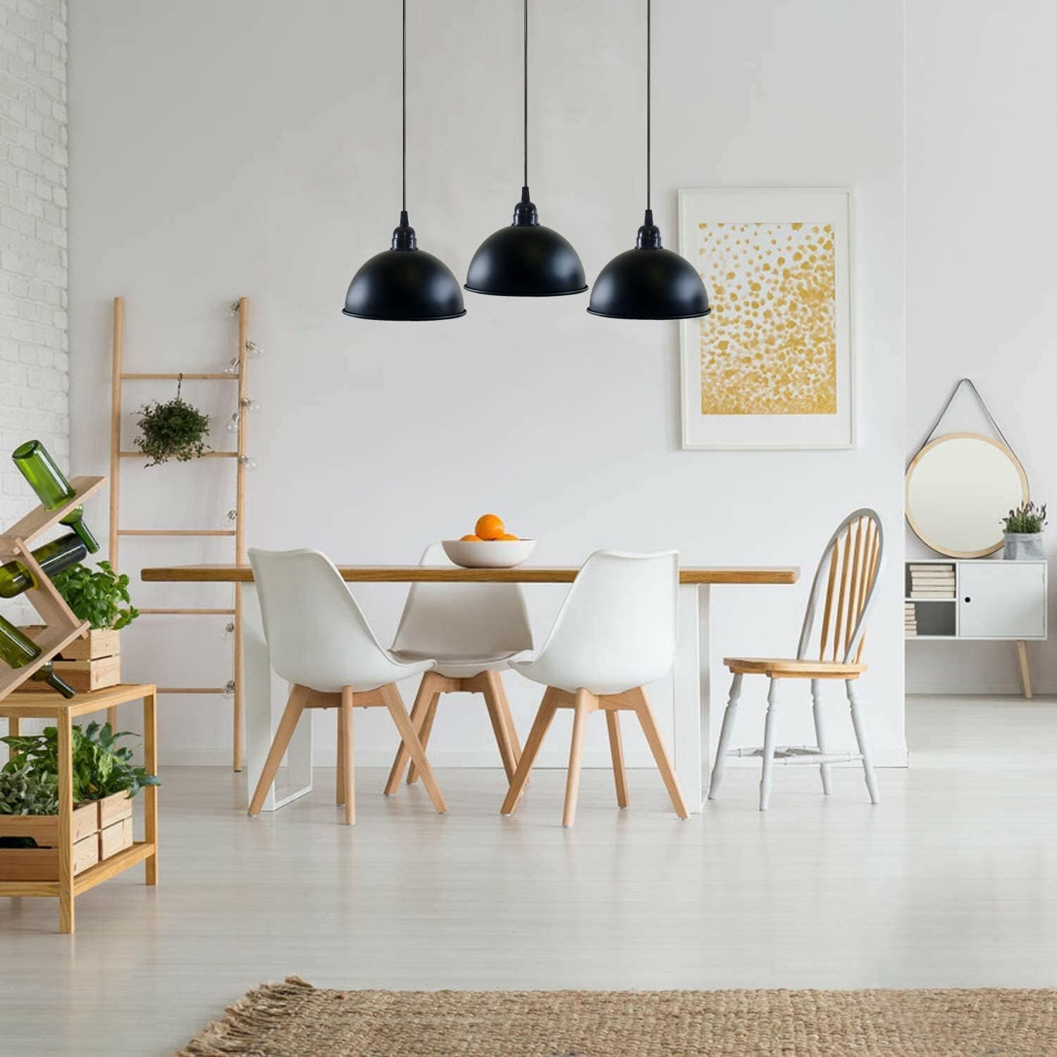 Industrial Adjustable 3 Head Black Pendant Light ~5268