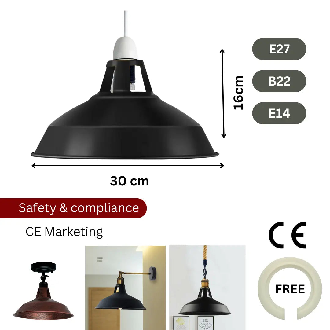 Barn Light Metal Shades For Lamps ~2264-3