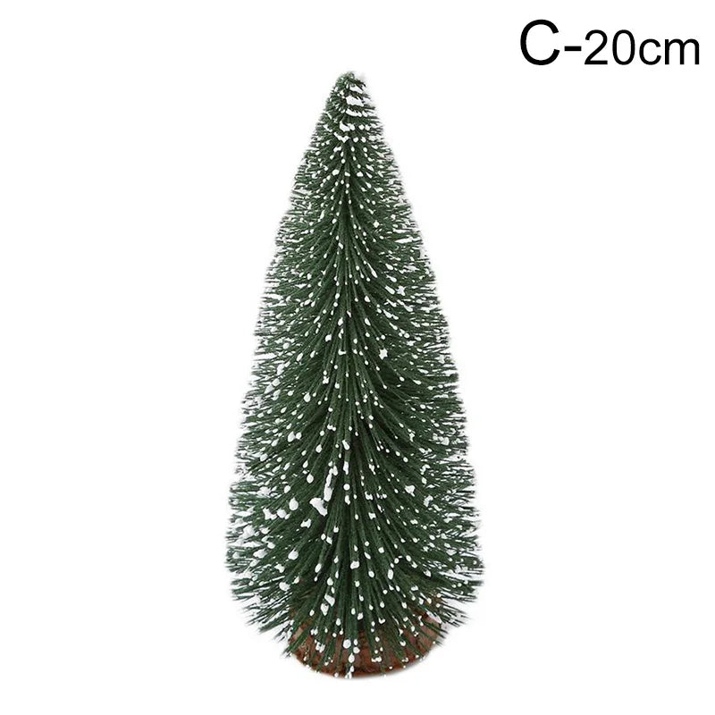 Mini Christmas Tree Table Top Navidad Xmas Decorations For Home Small Christmas Tree Mall Window Desktop Diy New Year Decor Gift