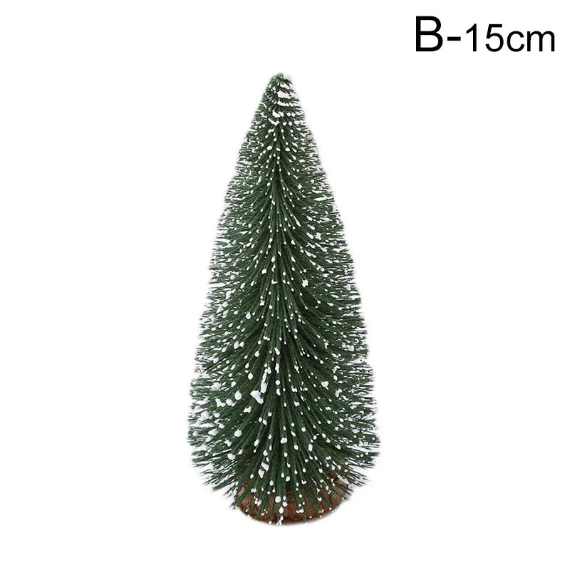 Mini Christmas Tree Table Top Navidad Xmas Decorations For Home Small Christmas Tree Mall Window Desktop Diy New Year Decor Gift