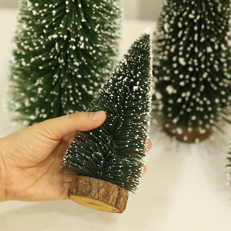 Mini Christmas Tree Table Top Navidad Xmas Decorations For Home Small Christmas Tree Mall Window Desktop Diy New Year Decor Gift