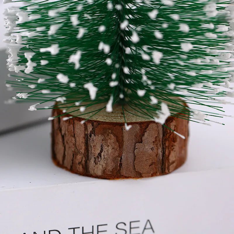 Mini Christmas Tree Table Top Navidad Xmas Decorations For Home Small Christmas Tree Mall Window Desktop Diy New Year Decor Gift