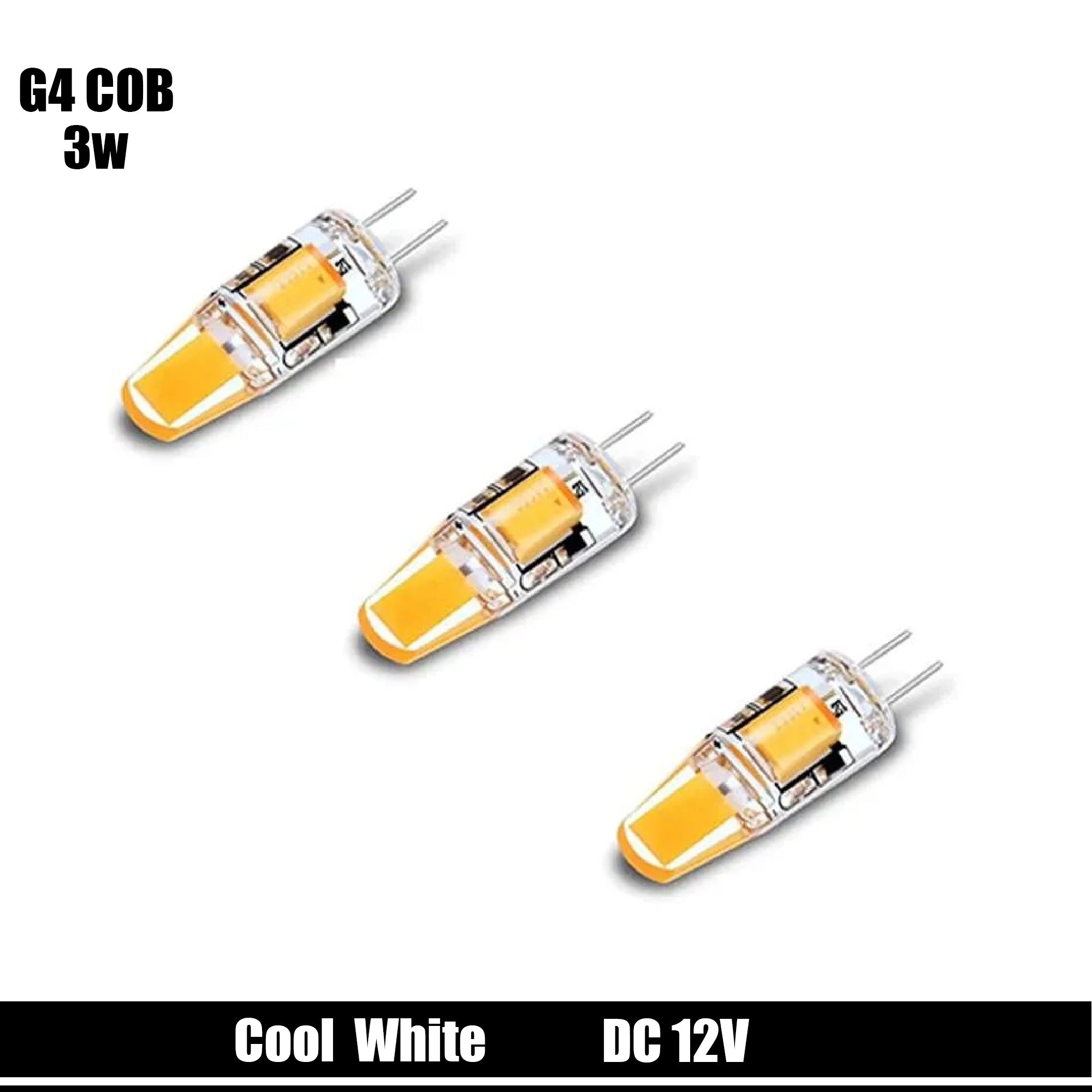 G4 COB LED – 3W Cool White | 12V DC | Replaces Halogen Bulbs~5033-6