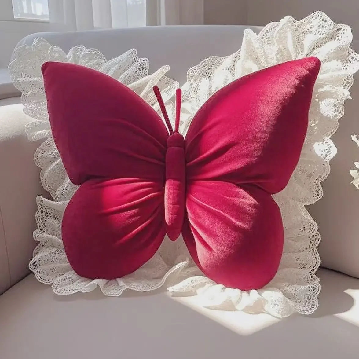 Cute Princess Butterfly Office Pillow Living Room Bow Bedroom Car Sofa Cushion Home New Pillow Room Home Garden Decor