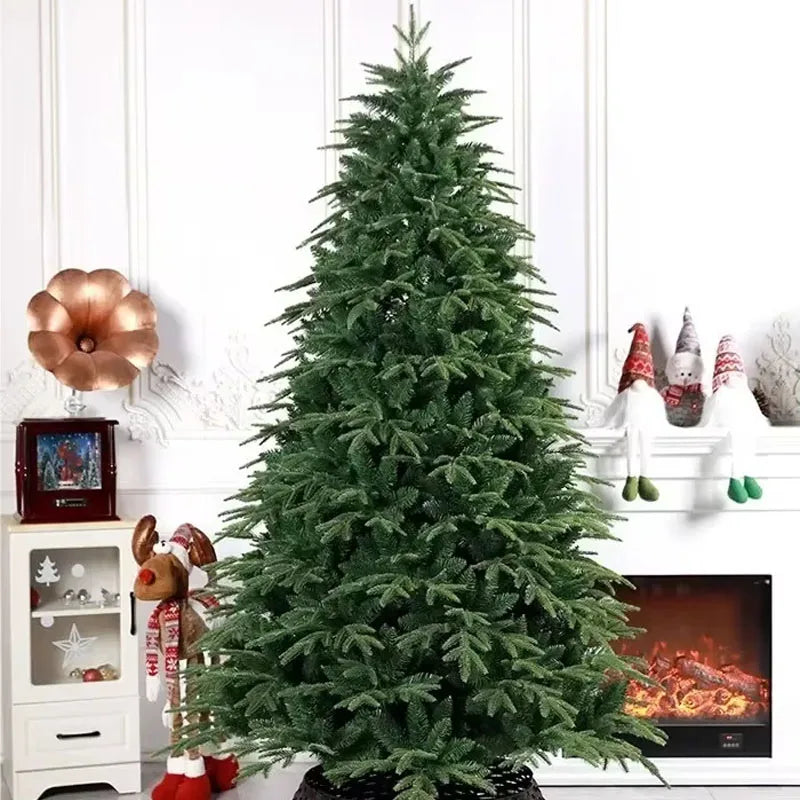 Artificial Christmas Tree PE&PVC Encryption with Lights Large Green Christmas Tree 120CM-240CM Family Christmas Party Decoration