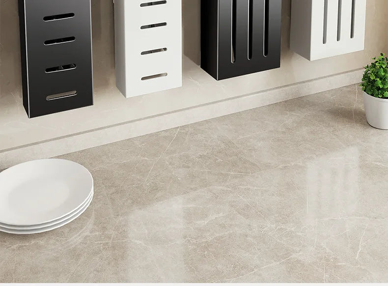 Kitchen knife storage box, knife holder, non-perforation, wall-mounted rack, kitchen items，kitchen accessories organizer