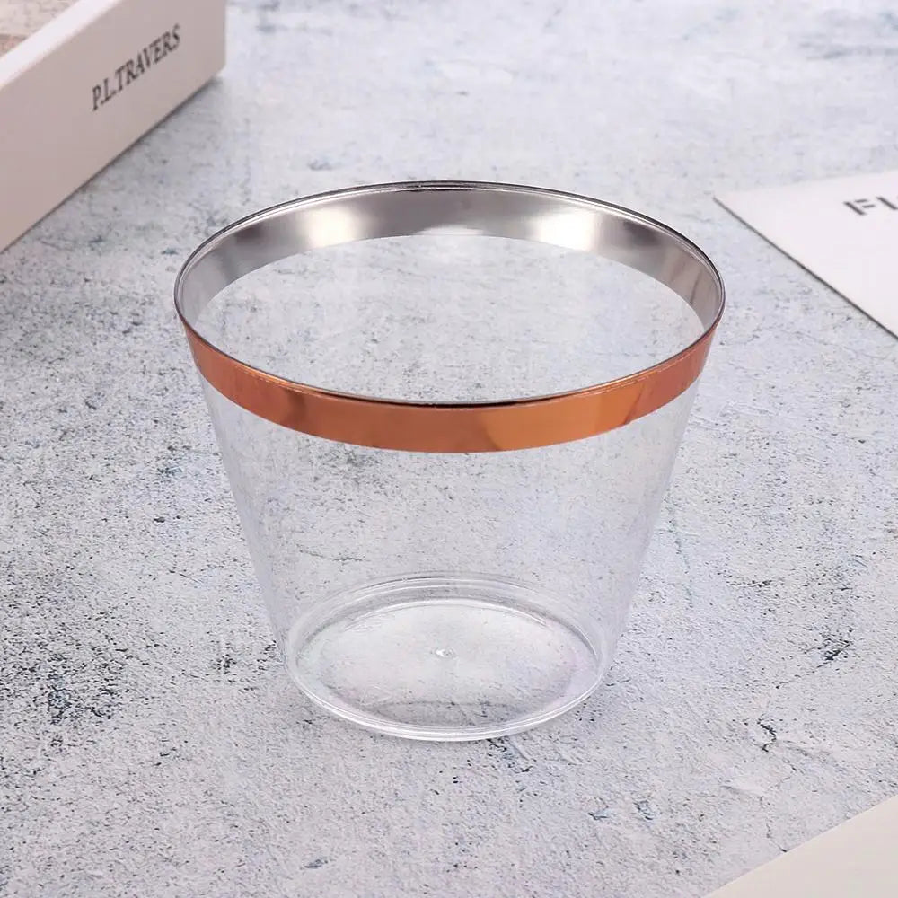 10/20/30pcs Kitchen Gadgets Birthday Party Wine Disposable Plastic Cups Tableware Transparent