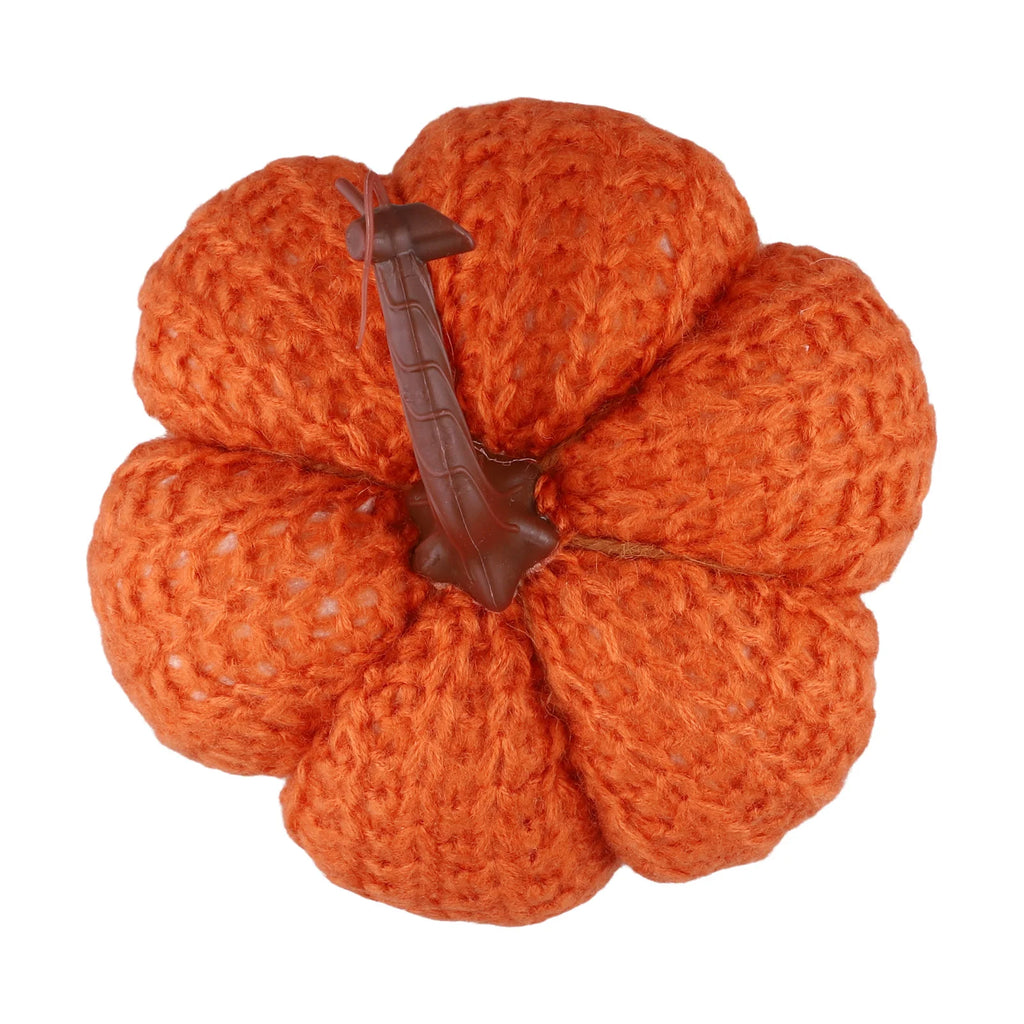Faux Fall Decorative Crochet Pumpkins For Rustic Farmhouse Thanksgiving Harvest Halloween Table Centerpiece Mantel Kitchen Decor