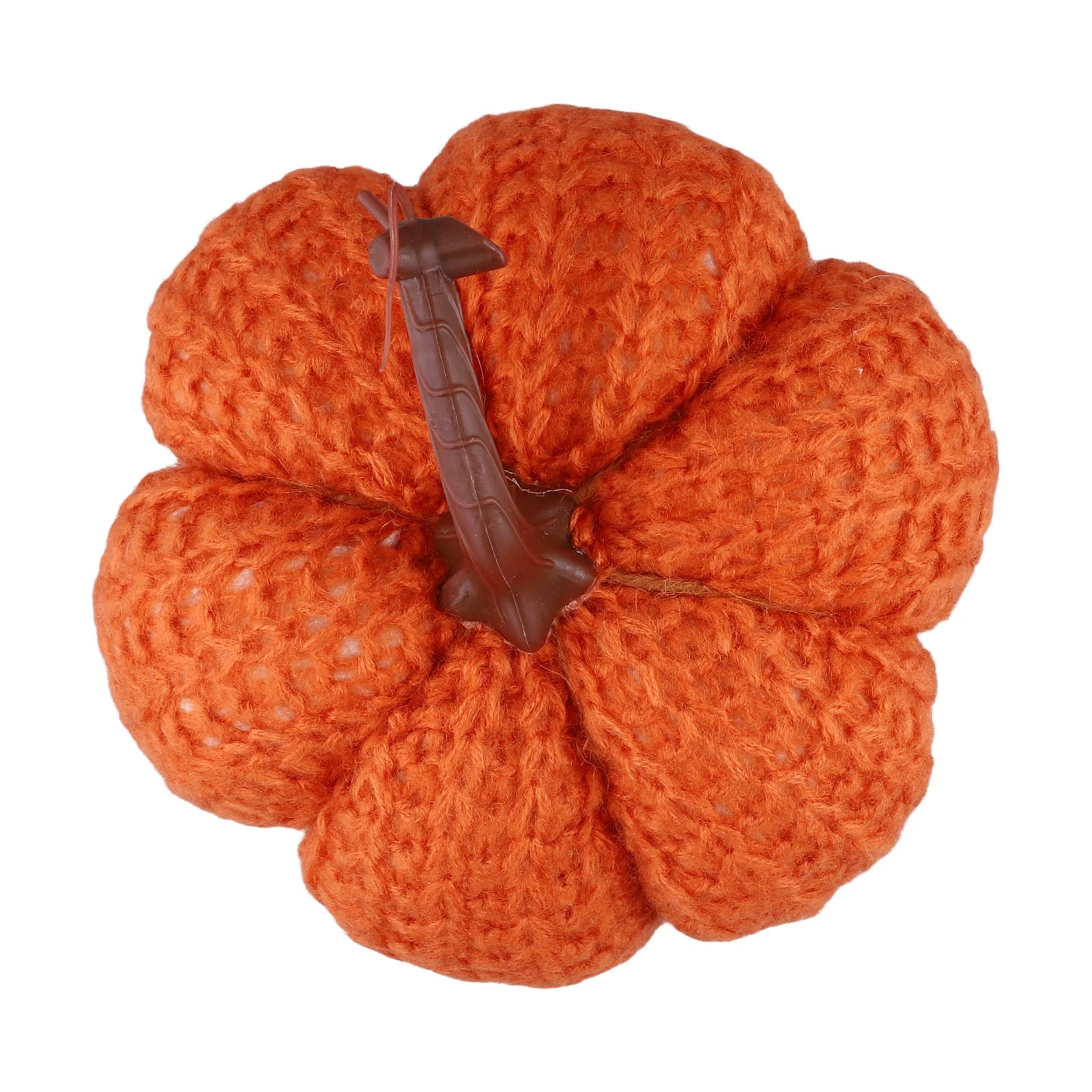 Faux Fall Decorative Crochet Pumpkins For Rustic Farmhouse Thanksgiving Harvest Halloween Table Centerpiece Mantel Kitchen Decor