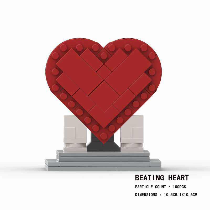 MOC building blocks hand-cranked train track building blocks model train building blocks assembled boys and girls toys ornaments