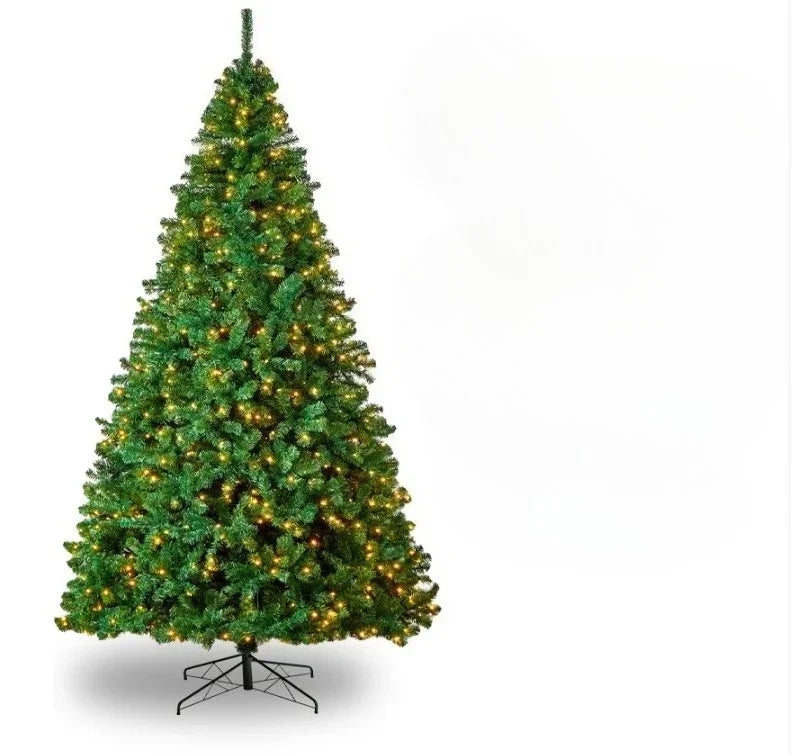 Artificial Christmas Tree PVC Material with LED Lights Large Encrypted Christmas Tree 120CM-210CM Family Christmas Decoration