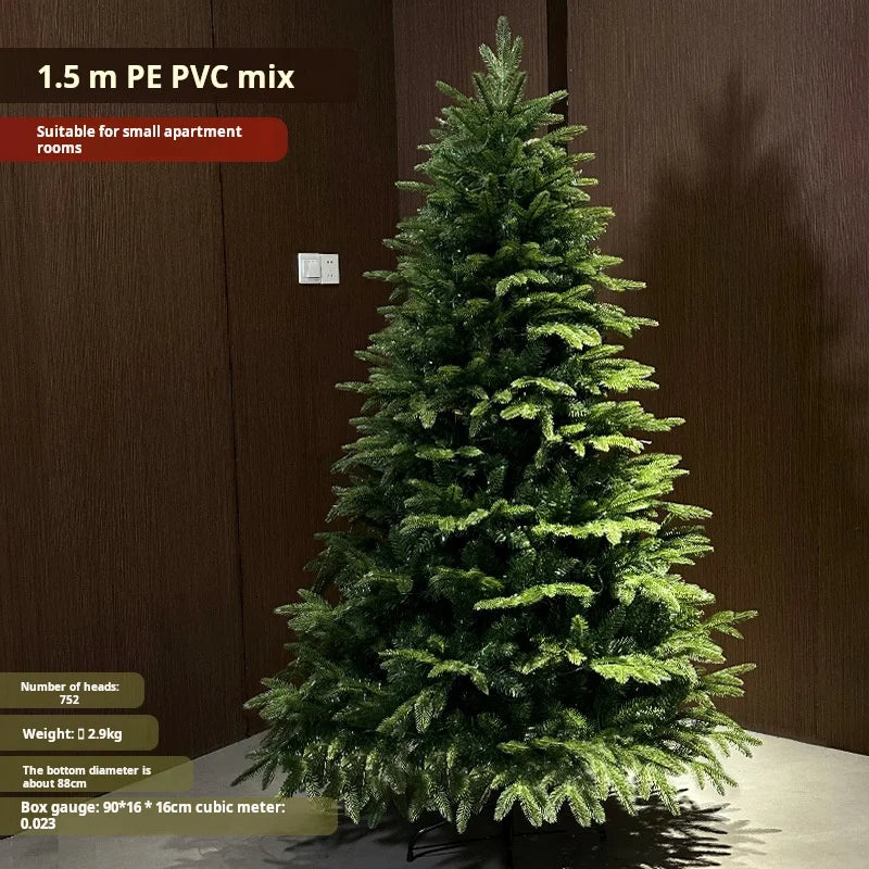 New Christmas Decorations Pe Mixed PVC Christmas Tree Encryption Lamp Christmas Tree Big Christmas Tree New Christmas Decoration