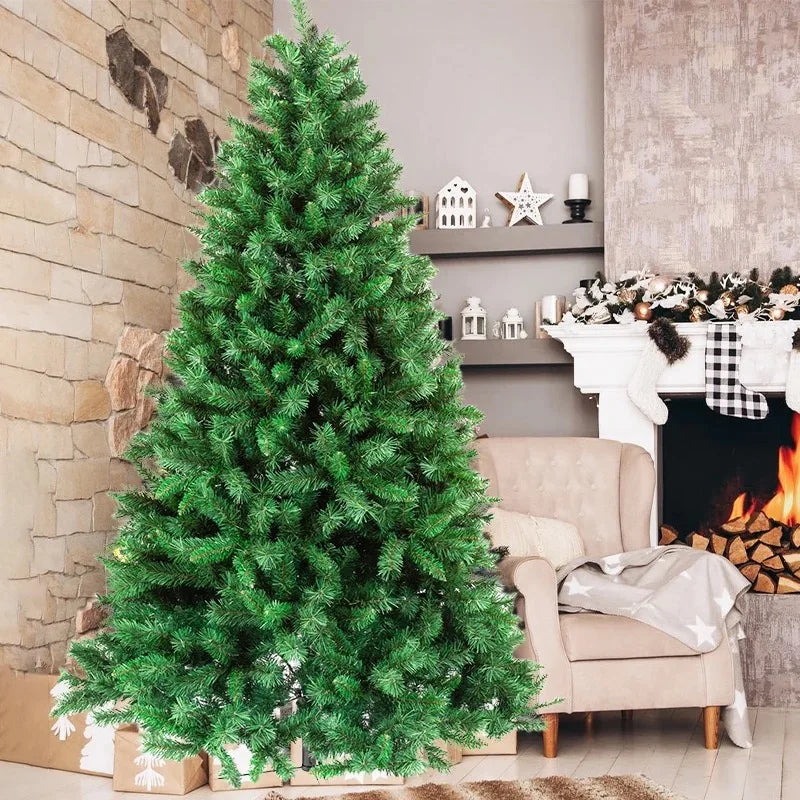 Christmas Tree 6 Ft Green Thick and Dense Pine Needle PVC Artifical Christmas Tree with Metal Stand