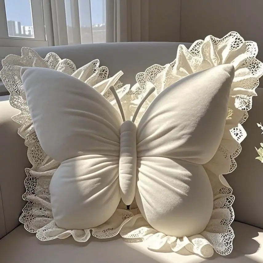 Cute Princess Butterfly Office Pillow Living Room Bow Bedroom Car Sofa Cushion Home New Pillow Room Home Garden Decor