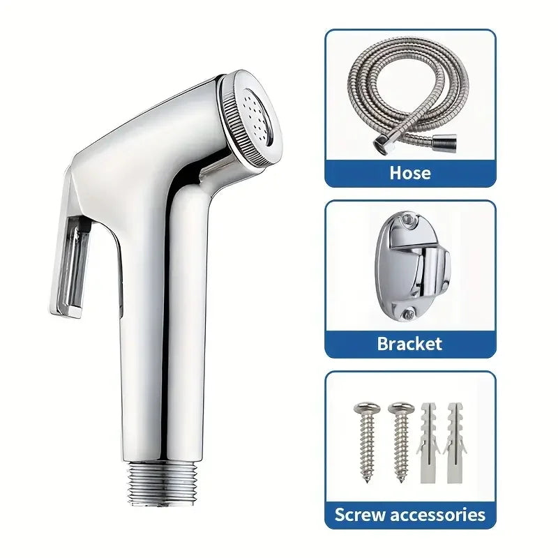 Bathroom Accessories 1 Piece Set Household Handheld Shower Set Toilet Spray Gun Toilet Booster Flusher Nozzle Handheld Spray Gun