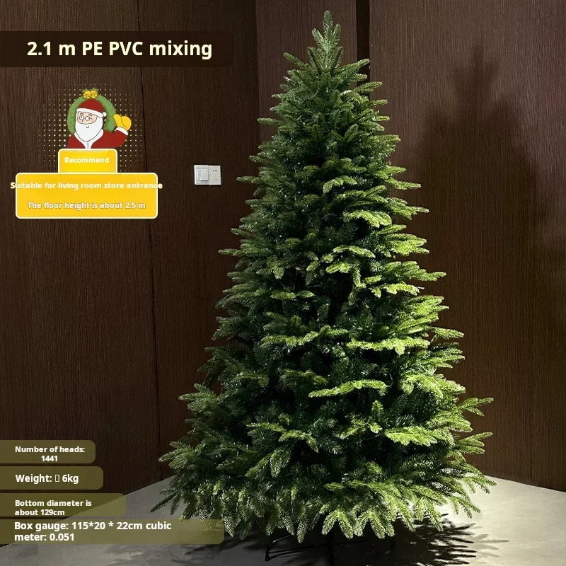 New Christmas Decorations Pe Mixed PVC Christmas Tree Encryption Lamp Christmas Tree Big Christmas Tree New Christmas Decoration