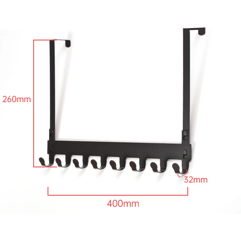 Hooks Over The Door Home Bathroom Organizer Rack Clothes Coat Hat Towel Hanger New Bathroom Kitchen Accessories Holder Door Hang