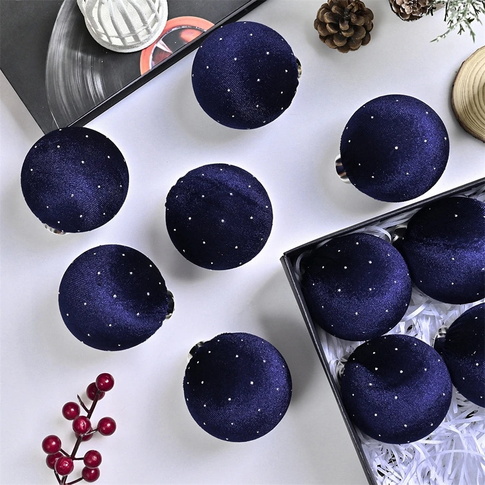 Christmas Ball Xmas Tree DIY Ornaments Holiday Party Decorations Christmas Tree Baubles 8CM Hanging Ornaments Decor