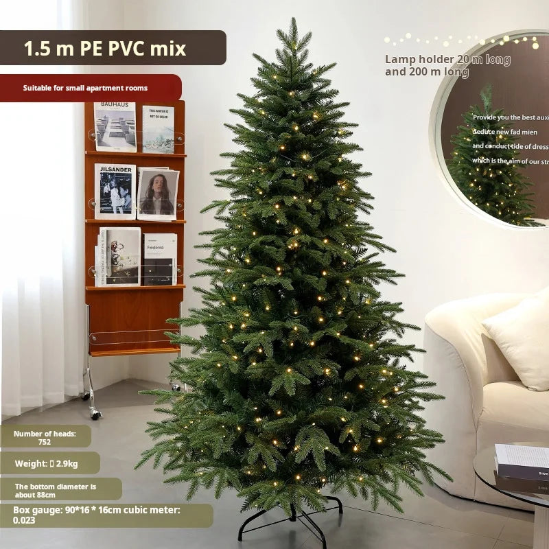 New Christmas Decorations Pe Mixed PVC Christmas Tree Encryption Lamp Christmas Tree Big Christmas Tree New Christmas Decoration