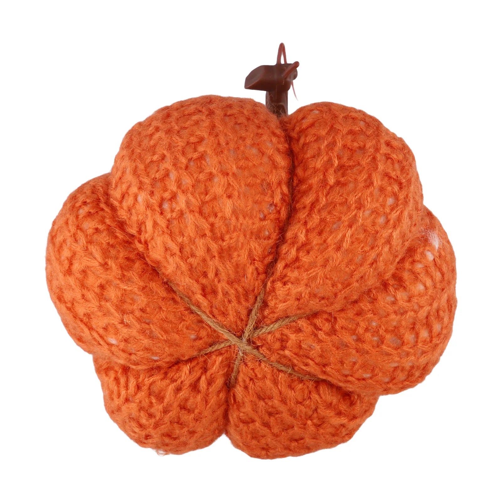 Faux Fall Decorative Crochet Pumpkins For Rustic Farmhouse Thanksgiving Harvest Halloween Table Centerpiece Mantel Kitchen Decor