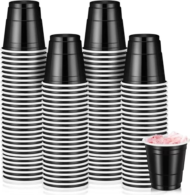 20-60pcs 2oz Mini Party Shot Cups Plastic Halloween Disposable Cups Birthday Wedding Cups For Beer Drinks Soda Punch Water Cups