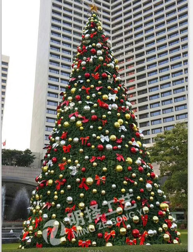 Large frame Christmas tree set 3m 4m 5m 6m 7m 8m wrought iron Christmas bare tree