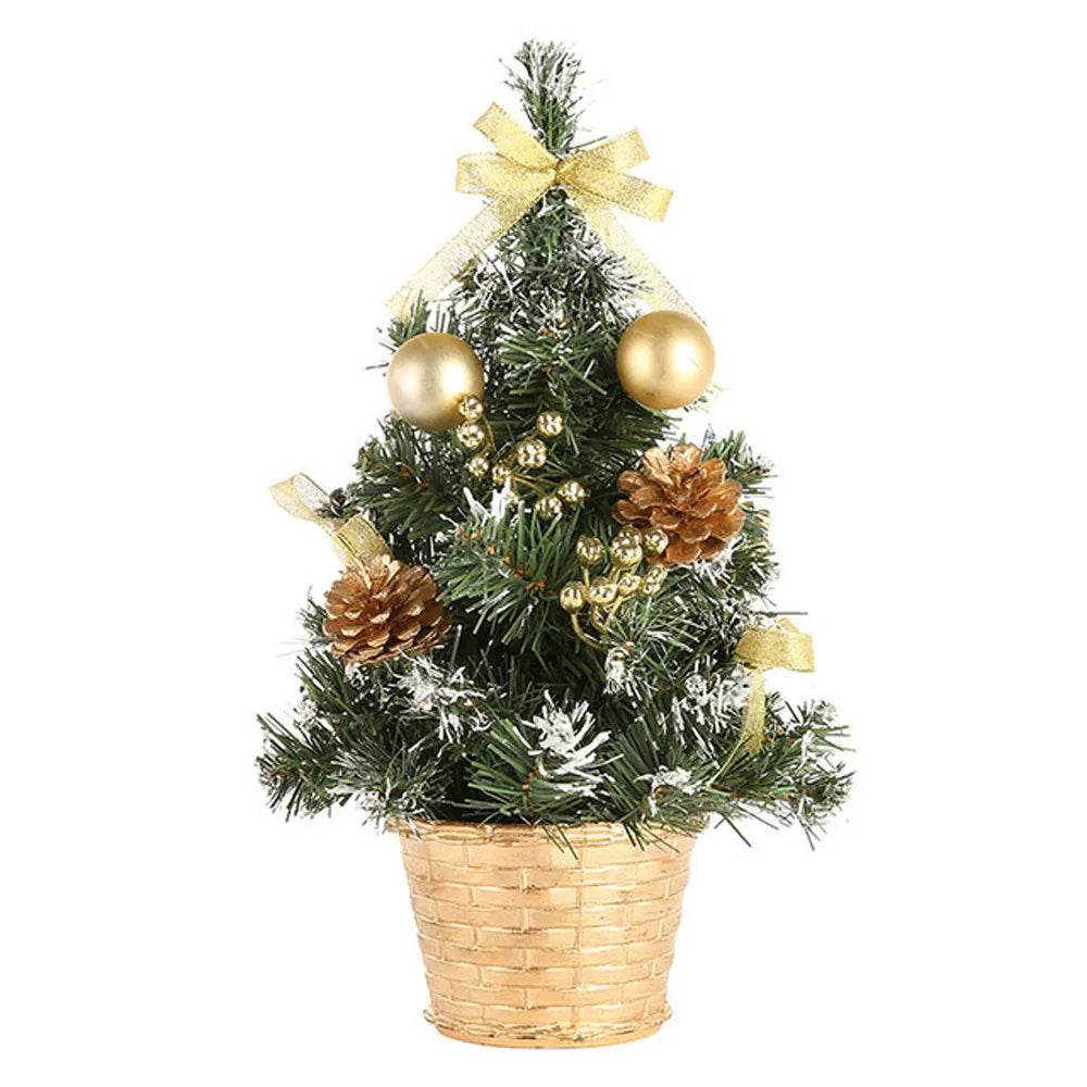 Christmas Tree Decorations Children DIY Handicraft Home Bedroom Party 20/30/40cm Artificial Christmas Tree 2023 New Year Gift