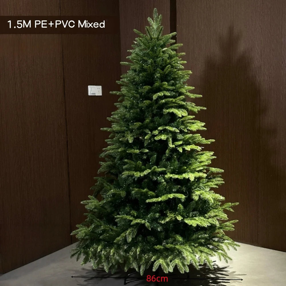 Artificial Christmas Tree PE+PVC Encryption Large Christmas Home Decoration New Year Christmas Tree 1.5m To 2.4m