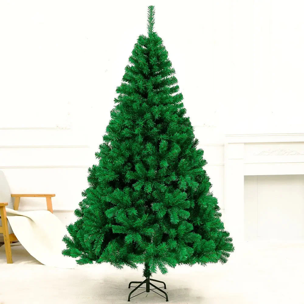 Artificial Christmas Tree PVC Material with LED Lights Large Encrypted Christmas Tree 120CM-210CM Family Christmas Decoration