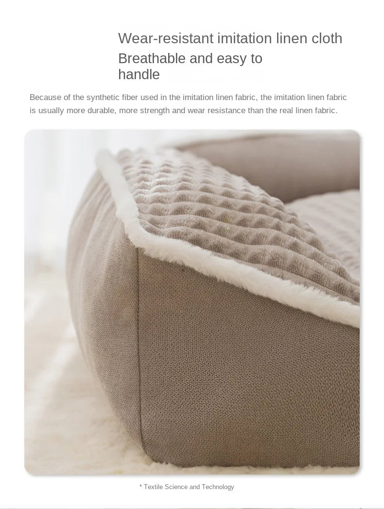 New Cat Bed Dog Pet Bed Kennel Non-Slip Winter Warm Small Dog Kennel Sleeping Removed Washed Soft Puppy Cushion Cat Supplies