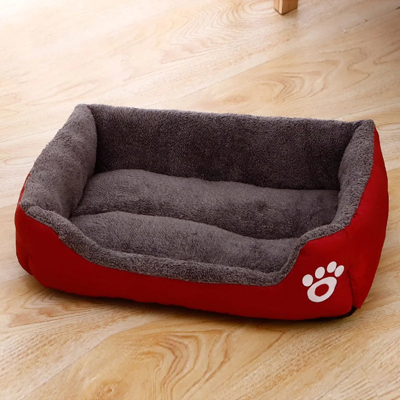 Black Dog Bed Plush Sleeping Bed for Large, Medium and Small Dogs, Non-Slip and Bite-Resistant Pet Sleeping Mat