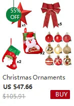 3m Christmas Tree Decoration Set 2.1/2.4 Large DIY Christmas Ornaments For Trees Holiday Party Home Decor Hanging Drop Shipping