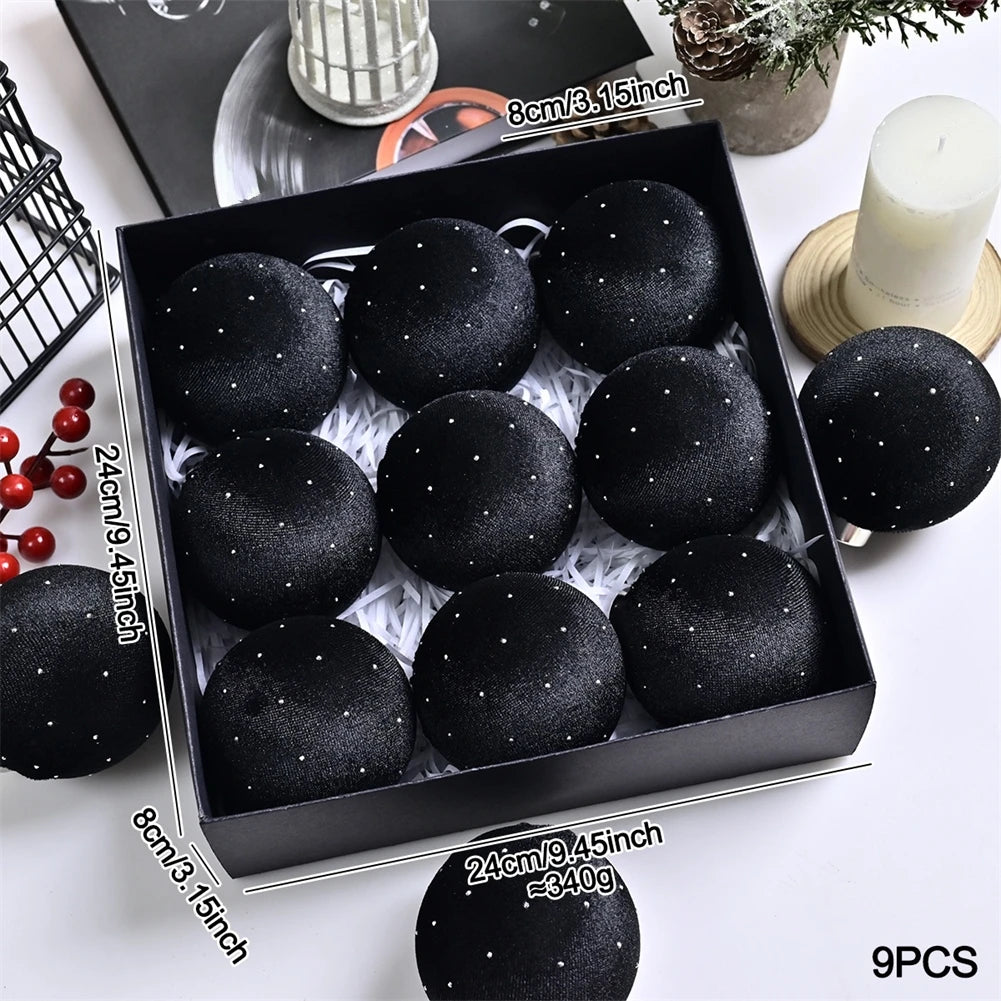 Christmas Ball Xmas Tree DIY Ornaments Holiday Party Decorations Christmas Tree Baubles 8CM Hanging Ornaments Decor