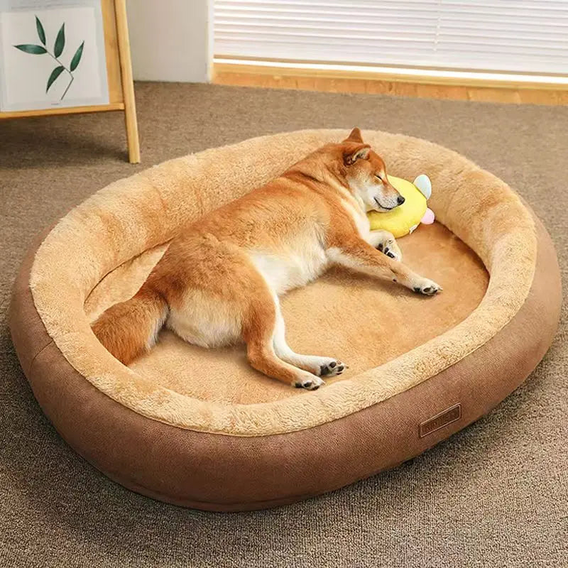 Pet Cat Dog Bed Cozy Square Plush Kennel Puppy Sofa Bed Cushion Pet Product Accessories For Small Medium Animal Doghouse