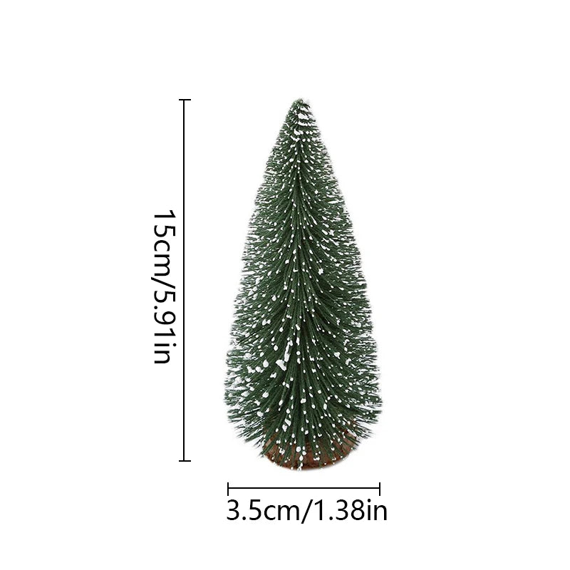 Mini Christmas Tree Table Top Navidad Xmas Decorations For Home Small Christmas Tree Mall Window Desktop Diy New Year Decor Gift