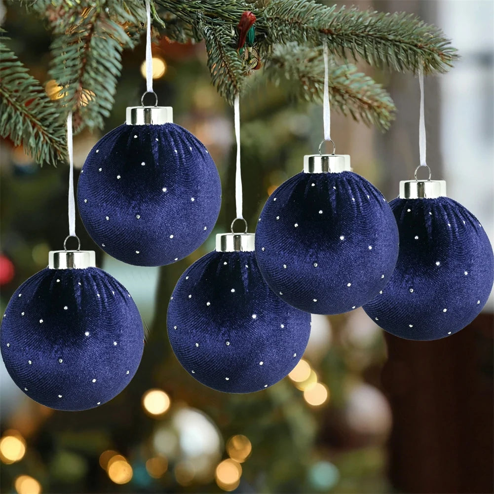 Christmas Ball Xmas Tree DIY Ornaments Holiday Party Decorations Christmas Tree Baubles 8CM Hanging Ornaments Decor