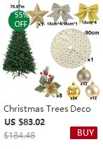 3m Christmas Tree Decoration Set 2.1/2.4 Large DIY Christmas Ornaments For Trees Holiday Party Home Decor Hanging Drop Shipping