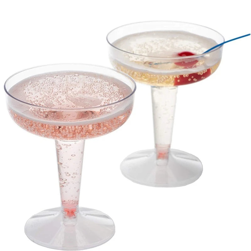 New Plastic Champagne Flutes Disposable - 20Pcs Clear Plastic Champagne Glasses For Parties Clear Plastic Cup