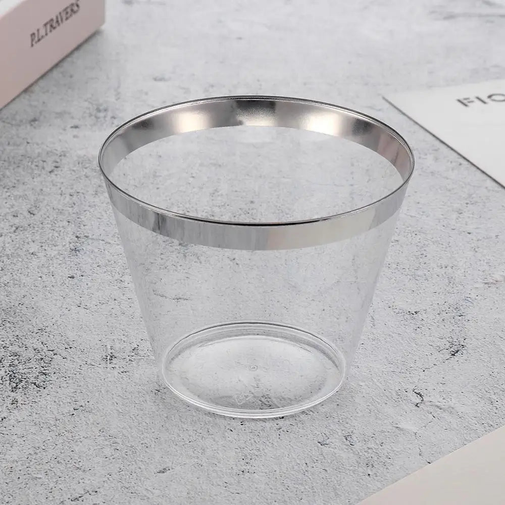 10/20/30pcs Kitchen Gadgets Birthday Party Wine Disposable Plastic Cups Tableware Transparent
