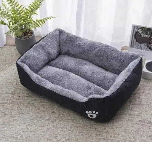 Pet Cat Dog Bed Cozy Square Plush Kennel Puppy Sofa Bed Cushion Pet Product Accessories For Small Medium Animal Doghouse