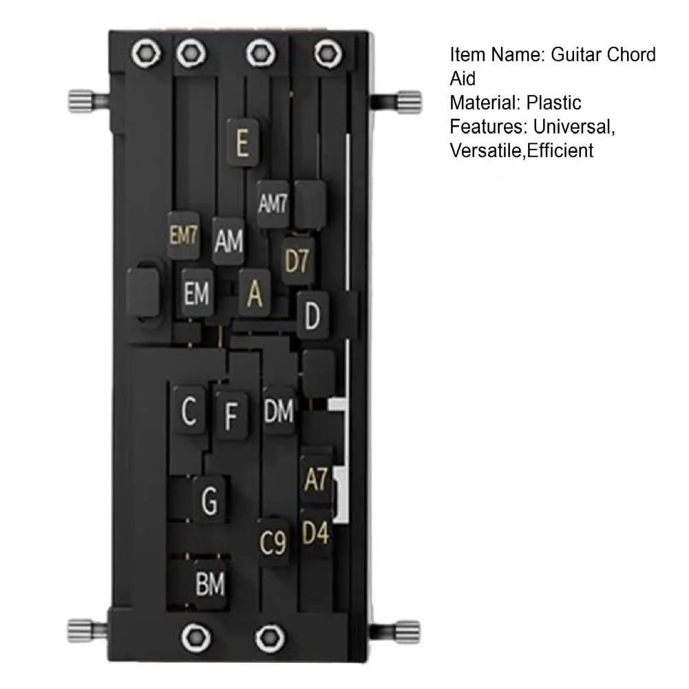 Guitar Aid Tool Acoustic Guitar Learning Accessory Guitar Aid Chords Trainer Assisted Learning System for Beginners A for Adults