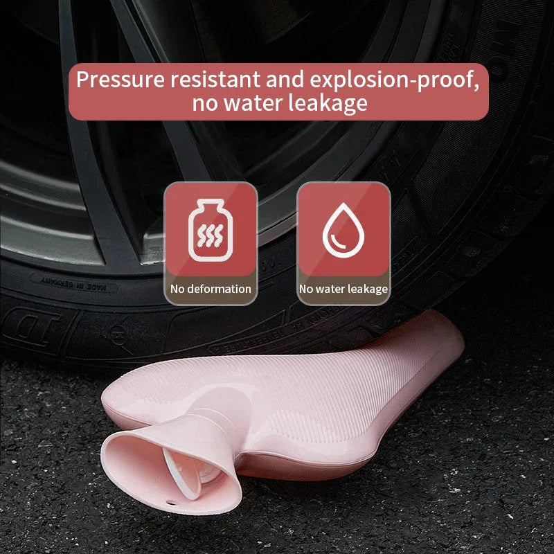1000/2000Ml large-capacity hot water bag Removable hot water bag can be reused Women's belly warmer, hand warmer hot water bag
