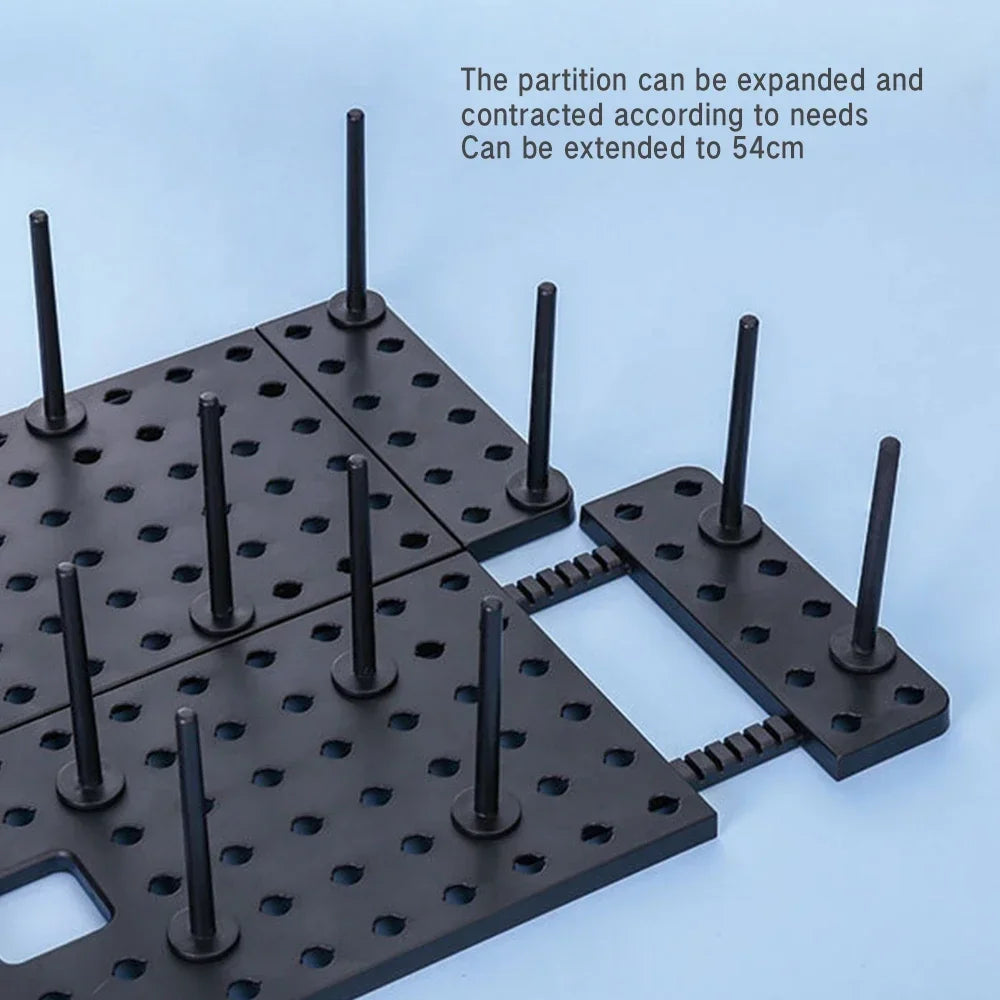 Kitchen Organizer Sink Drain Shelf Dish Drying Rack Telescopic Pan Bowl Stand Storage Drawer Adjustable Holder Home Accessories