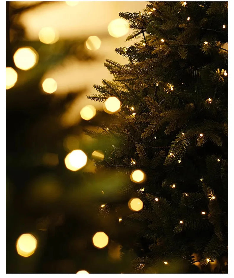 Artificial Christmas Tree PE+PVC Encryption LED Lights Large Christmas Tree 1.2m-1.8m Family Christmas New Year party Decoration