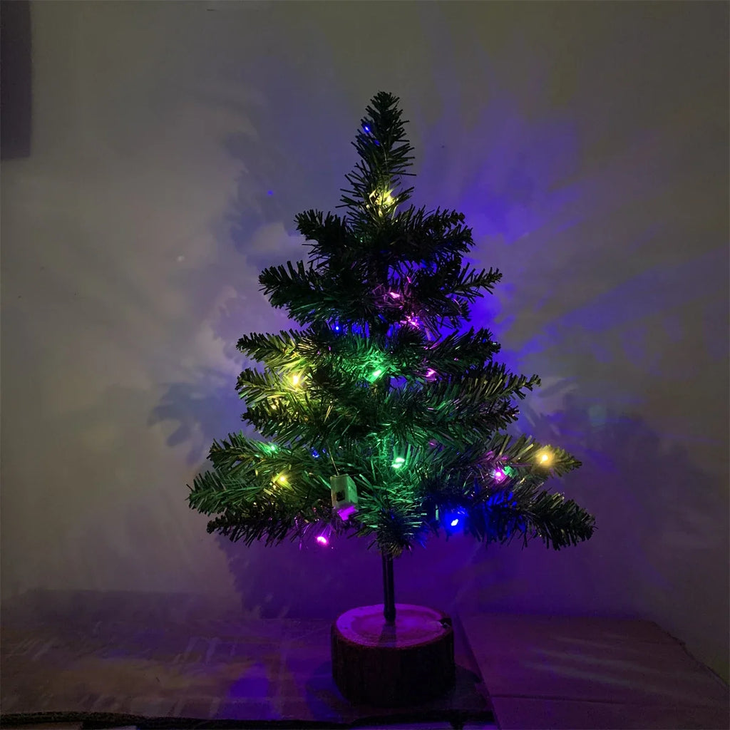 Christmas Tree Ornament Durable Mini Christmas Tree Decoration Prop for Christmas Parties Family Gatherings Daily Desktop Decor