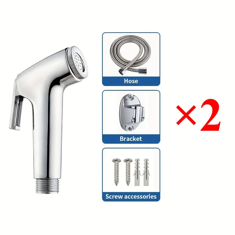 Bathroom Accessories 1 Piece Set Household Handheld Shower Set Toilet Spray Gun Toilet Booster Flusher Nozzle Handheld Spray Gun