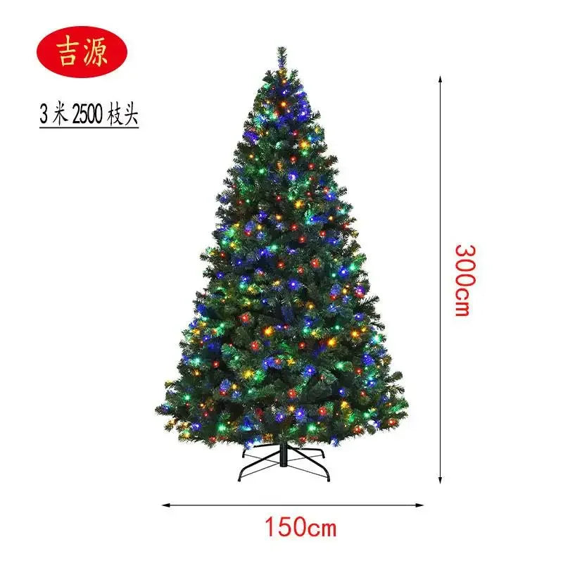 10ft Artificial Christmas Tree , Snow Flocked Full Prelighted Xmas Tree with 2084 Branch Tips, 900 Incandescent Lights