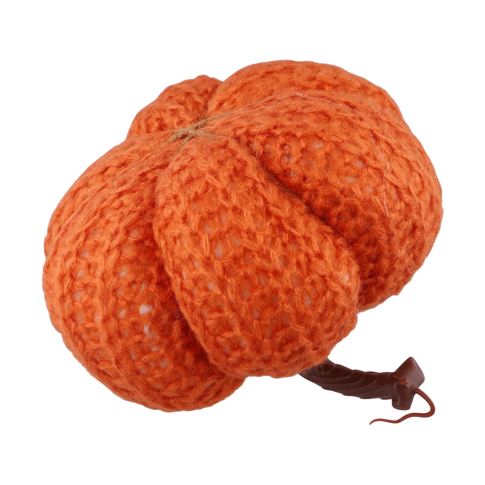 Faux Fall Decorative Crochet Pumpkins For Rustic Farmhouse Thanksgiving Harvest Halloween Table Centerpiece Mantel Kitchen Decor