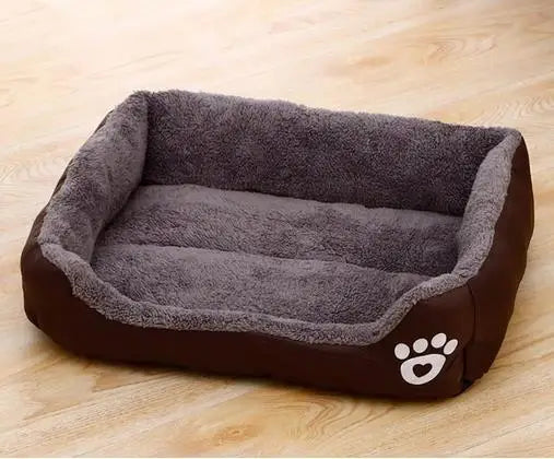 Pet Cat Dog Bed Cozy Square Plush Kennel Puppy Sofa Bed Cushion Pet Product Accessories For Small Medium Animal Doghouse